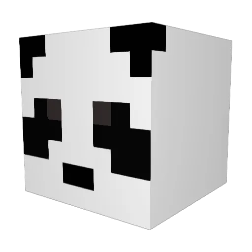 Ubeqe Minecraft avatar head, 3D render