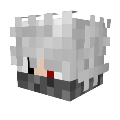 UberEatClient Minecraft avatar head, 3D render