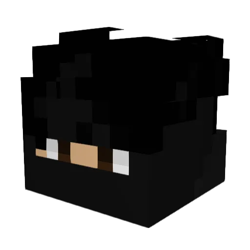 UberGreenDog Minecraft avatar head, 3D render