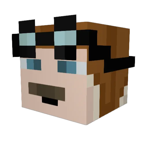 Uber_Doug Minecraft avatar head, 3D render
