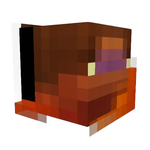 Ubereme Minecraft avatar head, 3D render