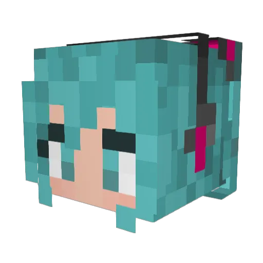 Ubergamer42k Minecraft avatar head, 3D render
