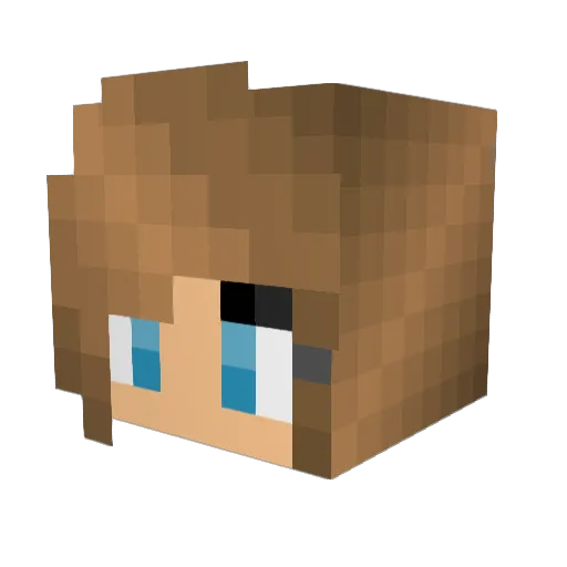 UberninjaII Minecraft avatar head, 3D render