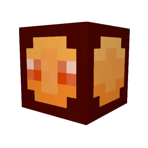 Uberr Minecraft avatar head, 3D render
