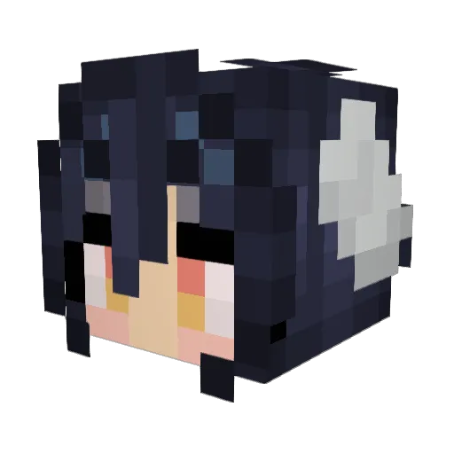 UberuuEats Minecraft avatar head, 3D render