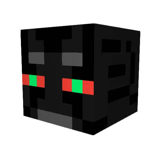 UbiQue Minecraft avatar head, 3D render