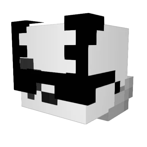 Ubisoft Minecraft avatar head, 3D render