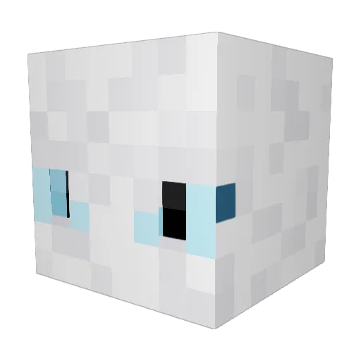 Ubronies Minecraft avatar head, 3D render