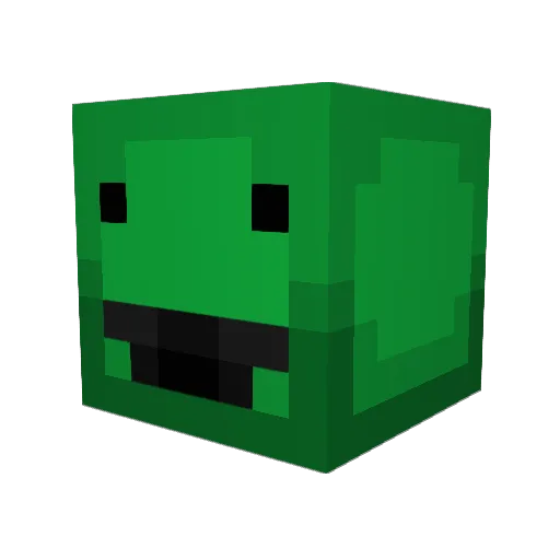 Ubub12 Minecraft avatar head, 3D render