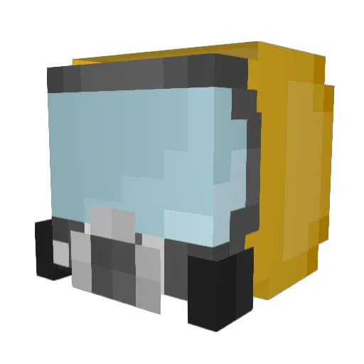 Ubusha Minecraft avatar head, 3D render