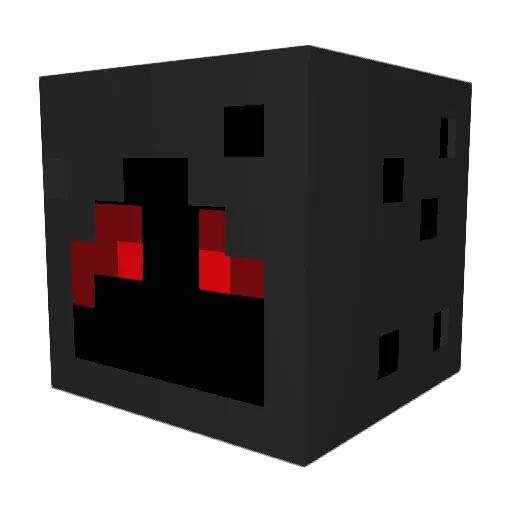 Uccello Minecraft avatar head, 3D render