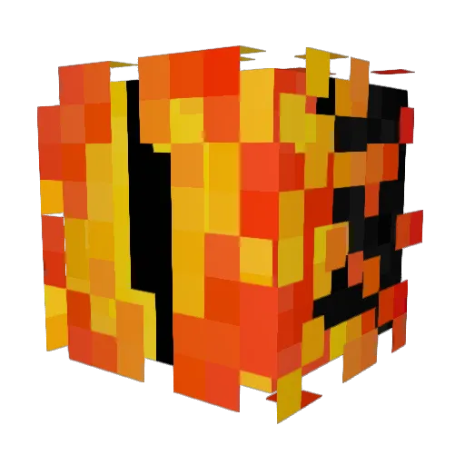 Uchbot Minecraft avatar head, 3D render