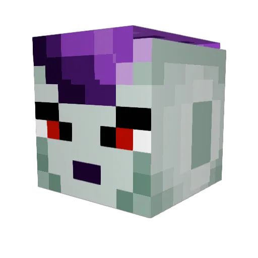 Uchigatana Minecraft avatar head, 3D render