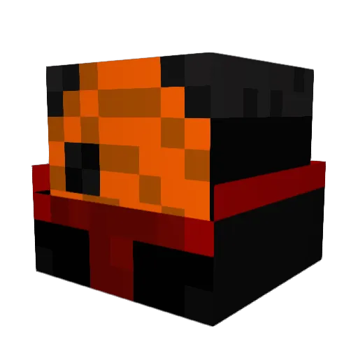 UchihaObito_ Minecraft avatar head, 3D render