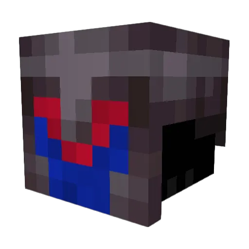 UchihaPlayz876 Minecraft avatar head, 3D render