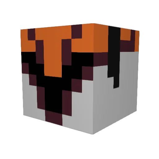 UchihaReaper Minecraft avatar head, 3D render