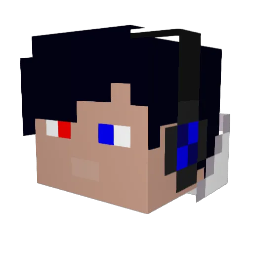 Uchiha_Max Minecraft avatar head, 3D render