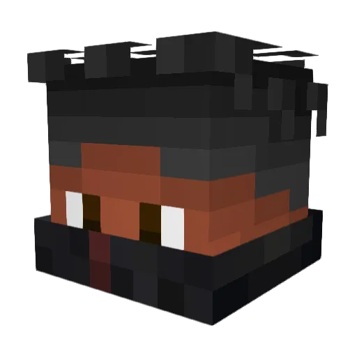 Uchiha_Mike Minecraft avatar head, 3D render