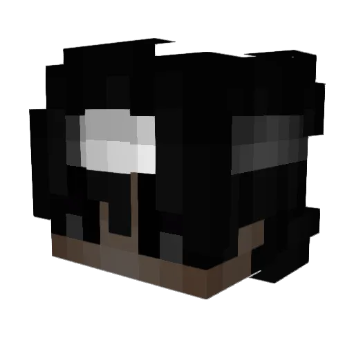 Uchiha_Skill Minecraft avatar head, 3D render