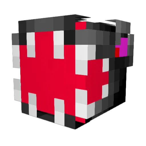 Uchocho Minecraft avatar head, 3D render