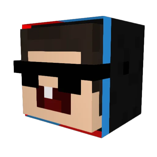 UchraKozak Minecraft avatar head, 3D render