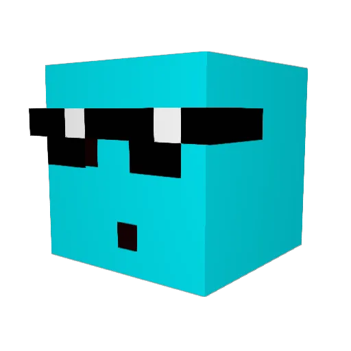 Uciha_Wilsonn Minecraft avatar head, 3D render