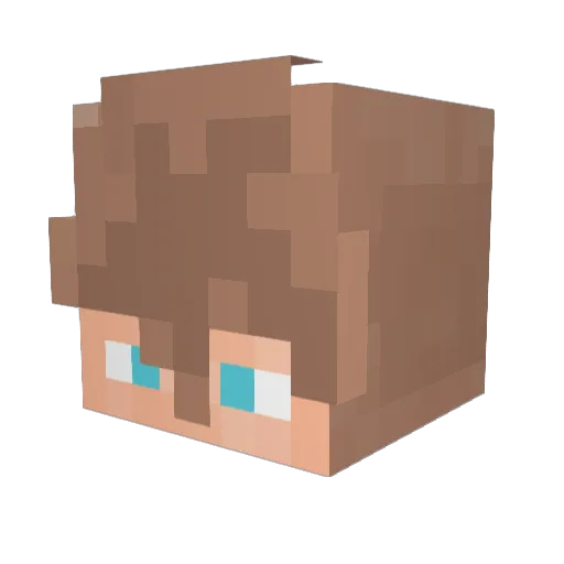 Ucki_ Minecraft avatar head, 3D render