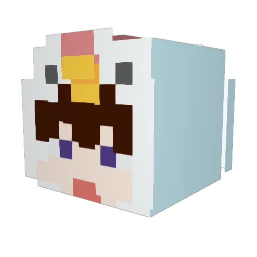 Udaeng0113 Minecraft avatar head, 3D render