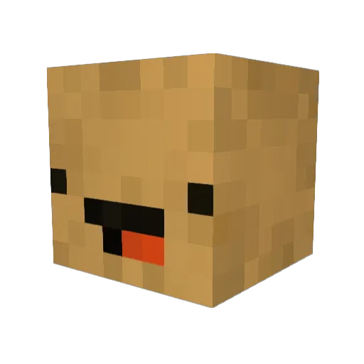 Udaho Minecraft avatar head, 3D render