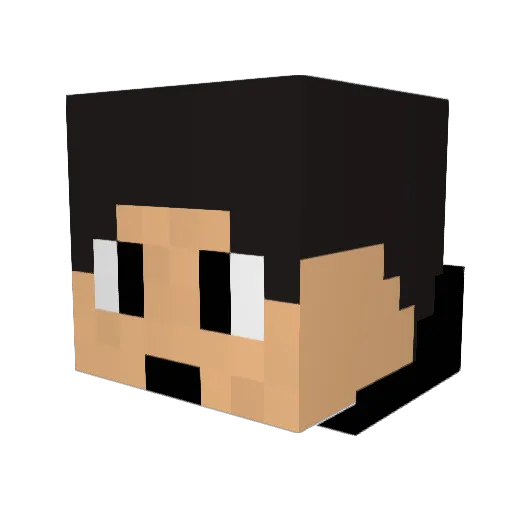 Udid06 Minecraft avatar head, 3D render