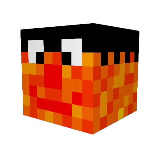Udilor Minecraft avatar head, 3D render