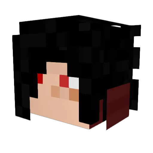 Udo1995 Minecraft avatar head, 3D render