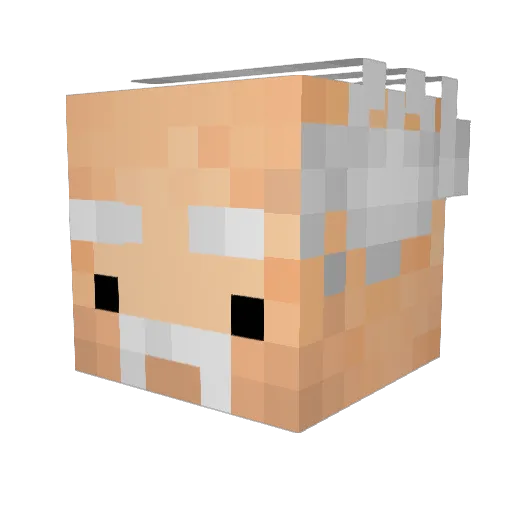 UdoBallermann Minecraft avatar head, 3D render