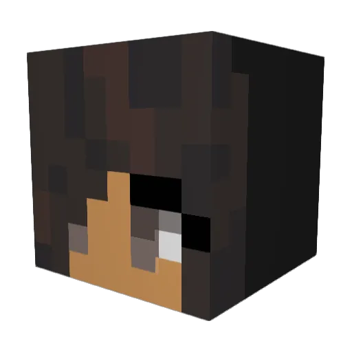 Udodo096 Minecraft avatar head, 3D render