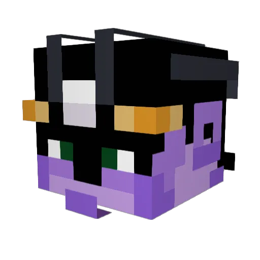 Udotzzz Minecraft avatar head, 3D render