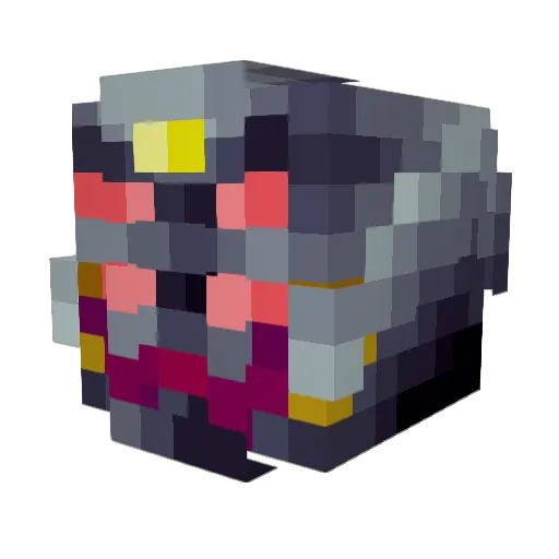 Uebelgemein Minecraft avatar head, 3D render