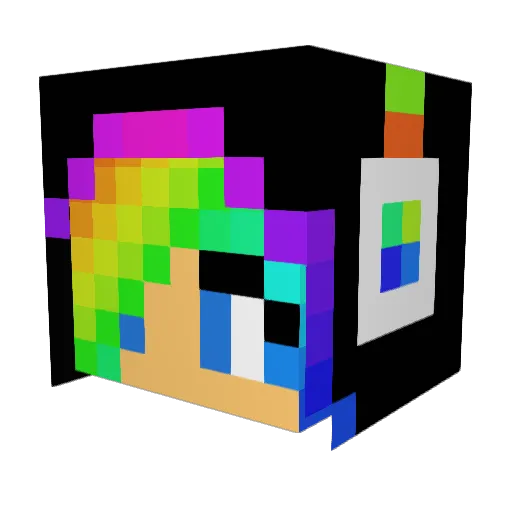 Uecker811 Minecraft avatar head, 3D render