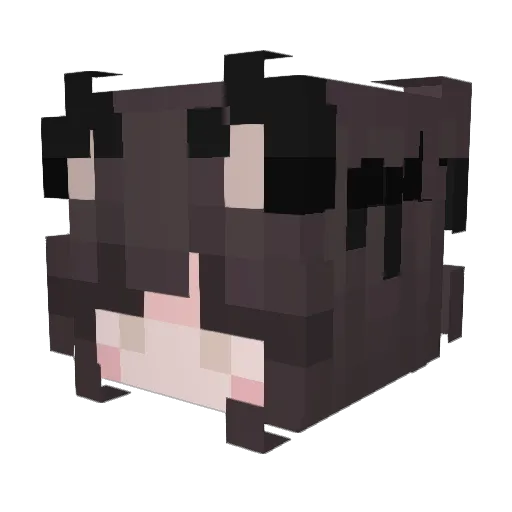 Uehaa Minecraft avatar head, 3D render