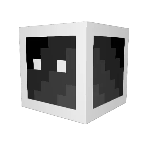 Ueik Minecraft avatar head, 3D render