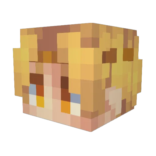 Uel__ Minecraft avatar head, 3D render