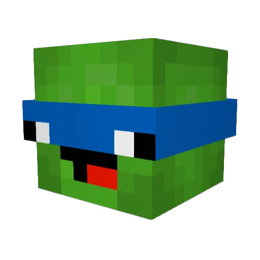 Uffemand Minecraft avatar head, 3D render