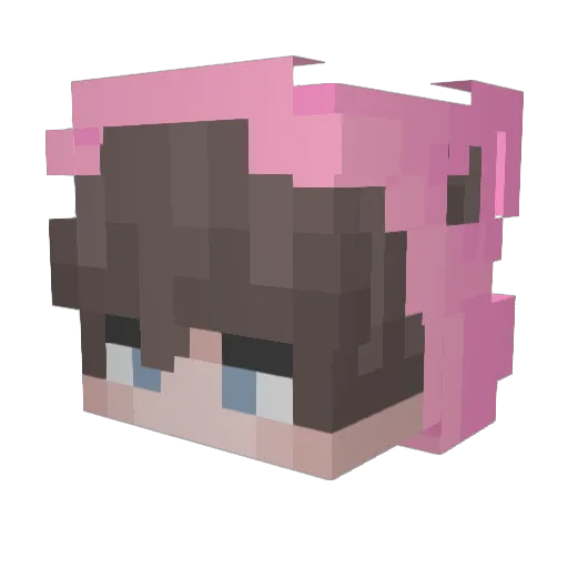 Ufgoa Minecraft avatar head, 3D render
