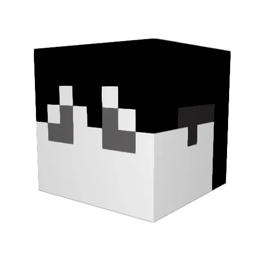 UgGga Minecraft avatar head, 3D render