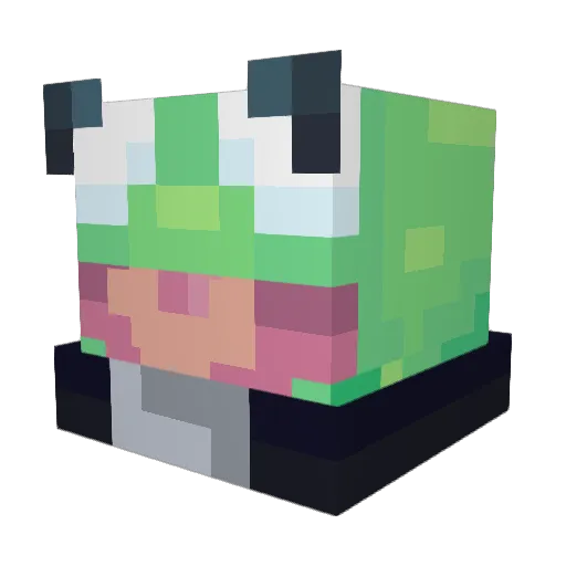 Ugabumba Minecraft avatar head, 3D render