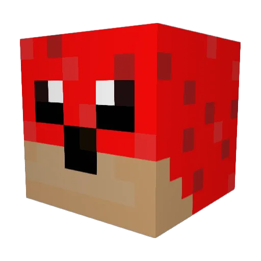 UgandaForEver_ Minecraft avatar head, 3D render