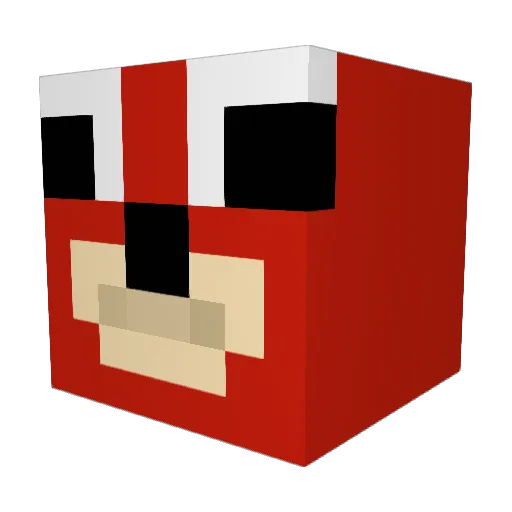 UgandanEnes Minecraft avatar head, 3D render