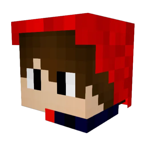 Ugapoll Minecraft avatar head, 3D render