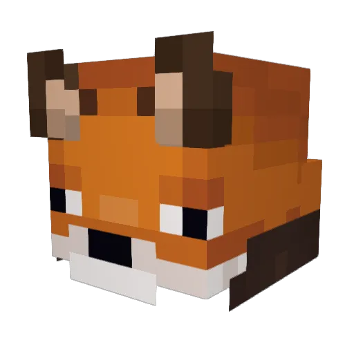 Ugba__ Minecraft avatar head, 3D render