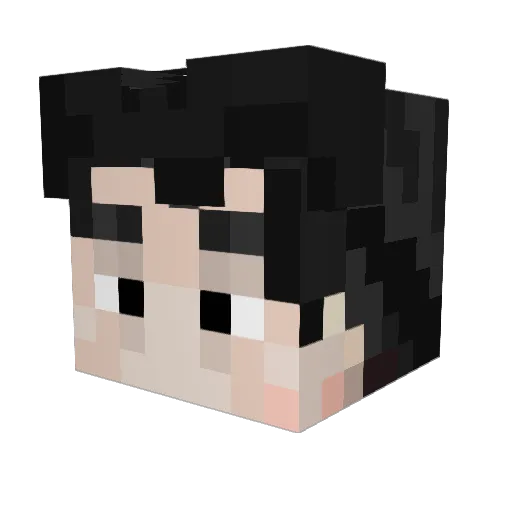 Ugbutz Minecraft avatar head, 3D render
