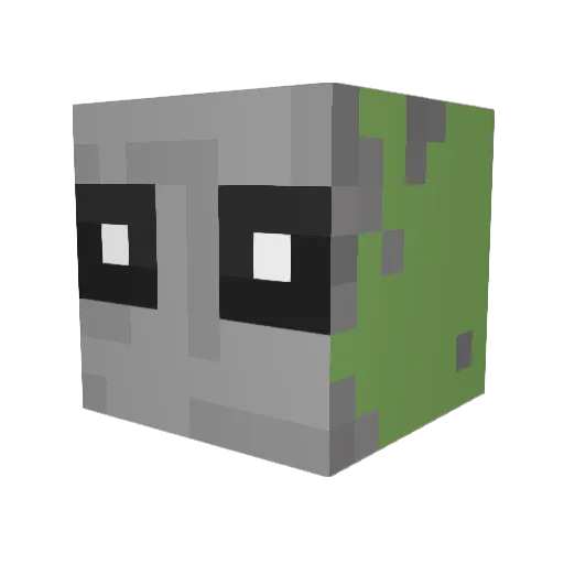 UgenXLII Minecraft avatar head, 3D render